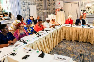 OAFLA roundtable “Building on MDGs to invest in the P2015 development agenda,” held at the Pierre Hotel in New York on September 28, 2015.